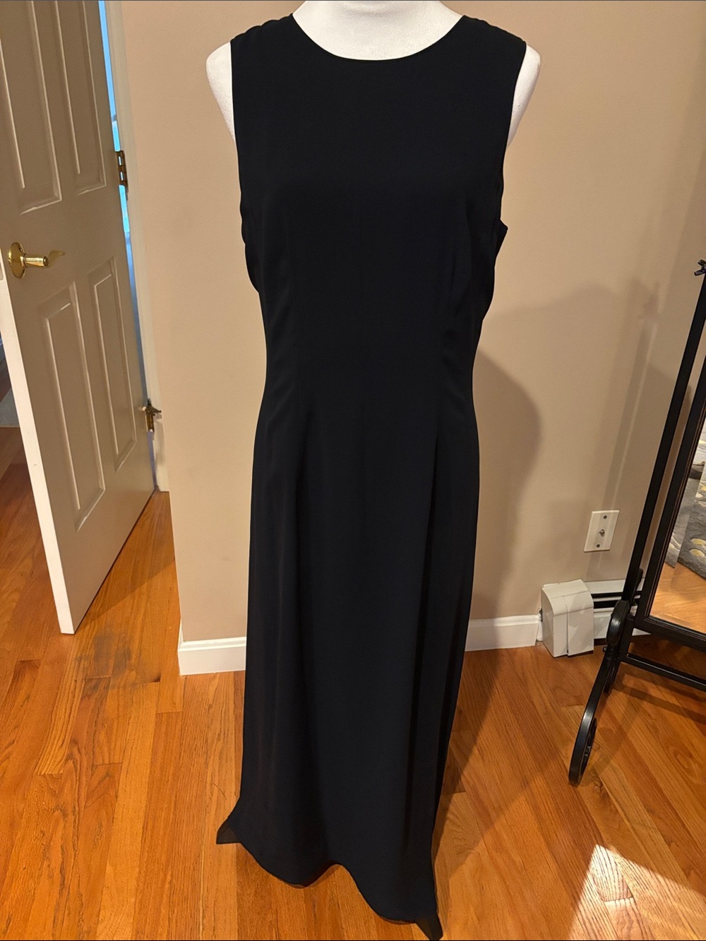 J. Crew Sleek Navy Sleeveless Maxi Dress